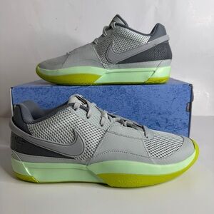 Nike Ja 1 Light Silver Mens Size 10 Cyber Cool Gray Granite Basketball Sneaker